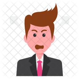 Angry Businessman Icon