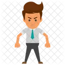 Angry Businessman  Icon