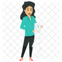 Angry Businesswoman  Icon