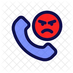 Angry call customer  Icon