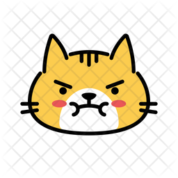 angry cat emoji icon logo and smile 8564737 Vector Art at Vecteezy