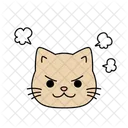 Cat Angry Sullenness Icon