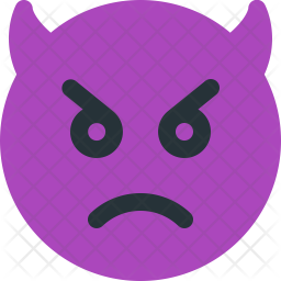 Angry devil Icon - Download in Flat Style