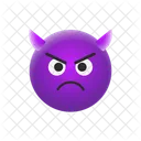 Angry Devil Emoticon Emotion Icon