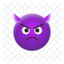 Angry devil Emoji Icon