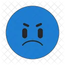 Angry emoticon  Icon