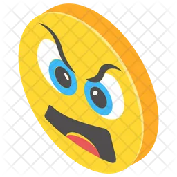 Angry Emoticon Emoji Icon