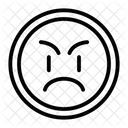 Angry emoticon  Icon