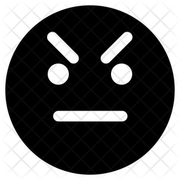 Angry Face Emoji Icon