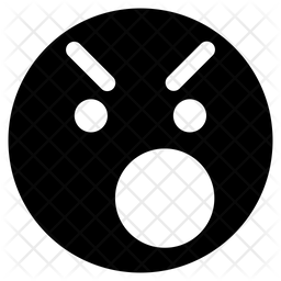 Angry Face Emoji Icon