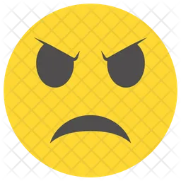 Angry Face Emoji Icon