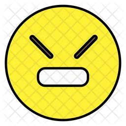 Angry Face Emoji Icon