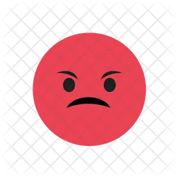 Angry Face Emoji Icon