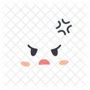 Angry Face Angry Face Cloud Angry Cute Cloud Icon