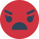 Angry Face  Icon