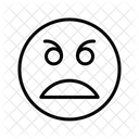Angry Face  Icon