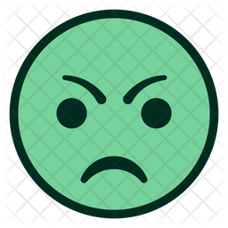 ANGRY FACE SMILEY Emoji Icon