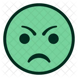 ANGRY FACE SMILEY Emoji Icon