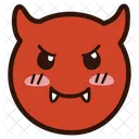 Angry Face With Horns  Icon