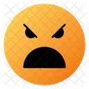 Angry Face With Open Mouth Emoji Face Icon