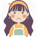Angry Girl  Icon