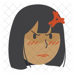 Angry Girl  Icon