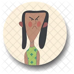 Angry Girl  Icon