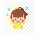 Girl Avatar Angry Icon