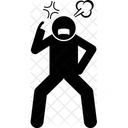 Angry Man Hate Hateful Icon