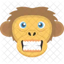 Angry Monkey Face Icon