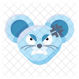 Angry Mouse Emoji Icon
