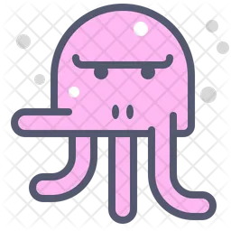 Angry octopus Emoji Icon