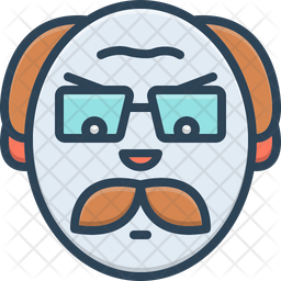 Angry Old Man Icon
