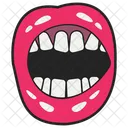 Angry Open Mouth  Icon