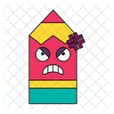 Angry Pencil Angry Expression Angry Icon