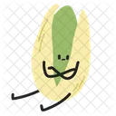 Angry Pistachio Sitting Icon