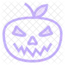 Angry Pumpkin Halloween Icon