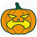 Halloween Pumpkin Angry Icon