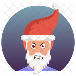 화난 산타 Emoji 아이콘