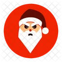 Angry Santa Emoji Icon Laughing Santa Christmas Icon
