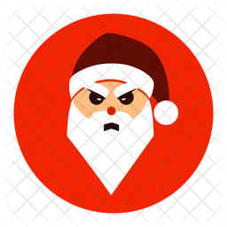 Angry Santa Emoji  Icon