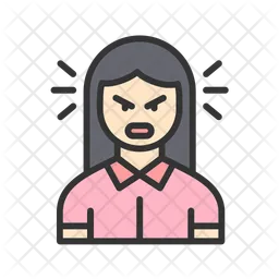 Angry Woman  Icon