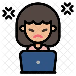 Angry Woman  Icon