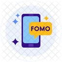 Fomo Angst Etwas Zu Verpassen Mobil Symbol