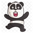 Verängstigter Panda  Symbol