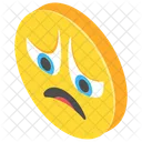 Ängstlicher Smiley  Symbol