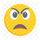 Angstliches Gesicht Gefuhl Emoticon Symbol