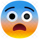 Angstliches Gesicht Emoji Emotion Symbol