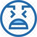 Anguish Emoji Emotion Icon