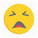 Emoji Emoticon Anguished Icon